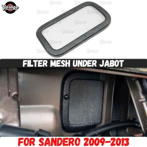Filter mesh new look for Renault Sandero 2009-2013 jabot ABS plastic accessories guard cover protective pad car styling tuning