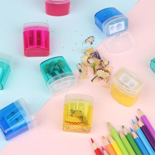 Pencil Sharpeners Double Hole Manual Pencil Sharpeners Plastic Pencil Sharpeners