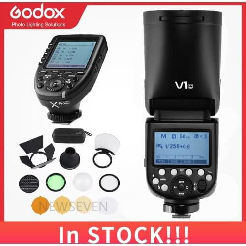 In Stock!!! Godox V1 Flash V1C V1N V1S V1F V1O TTL 1/8000s HSS lithium battery Speedlite Flash for Canon Nikon Sony Fuji Olympus