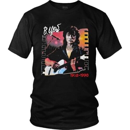 Vintage Viktor Tsoi Is Alive Tshirt Men Streetwear Tee Tops Cotton T Shirts Short Sleeve Russian Rock Band Legend Kino T-shirts