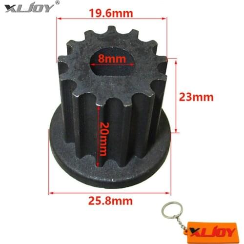 XLJOY 13 Tooth Front Gear Pinion Sprocket Belt Pulley For Electric Scooter Mini Bike Motors