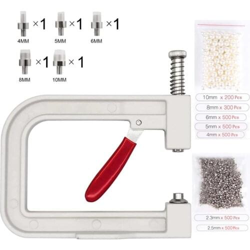 Pearl Setting Machine Tools,DIY Handmade Pearl Setting Machine,Pearl Rivet Buttons for Clothes/Bags/Skirts,Beads DIY Accessories
