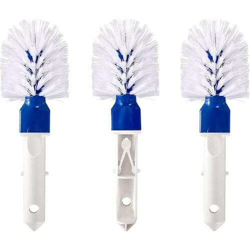 3Pcs Swimming Pool Corner Brush Pool Step Cleaning Round Brushes for Above-Ground and In-Ground Pool Hot Tub Spa