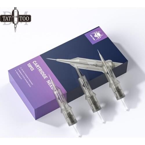 50pcs Mixed Tattoo Needles Disposable Sterilized Safety Professional Cartridge Tattoo Needle for Permanent Makeup