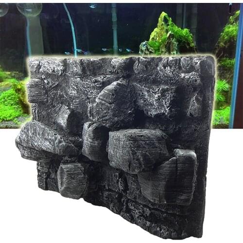 Aquarium huge rock 3D Background Terrarium Reptile Box Decoration Pattern pet Gecko Lizard Fish Tortoise Tarantula Frog Vivarium