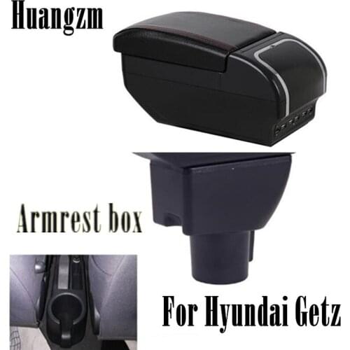 Car Armrest For Hyundai Getz central Store content Storage box with Ashtray 9 USB Charging Car decoration accessories