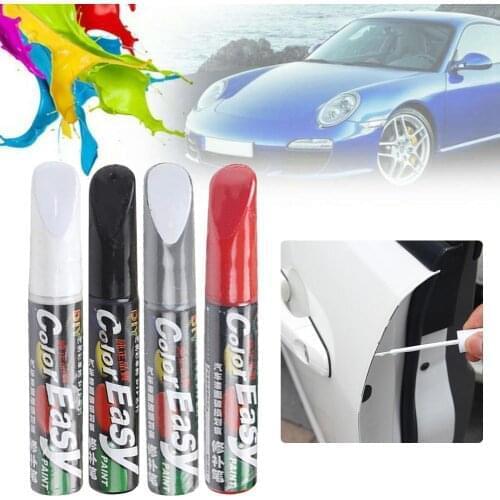 Car Paint Scratches Repair Pen Brush Waterproof Paint Marker Pen Car Tyre Tread Care Automotive Maintain Black White Red Silver
