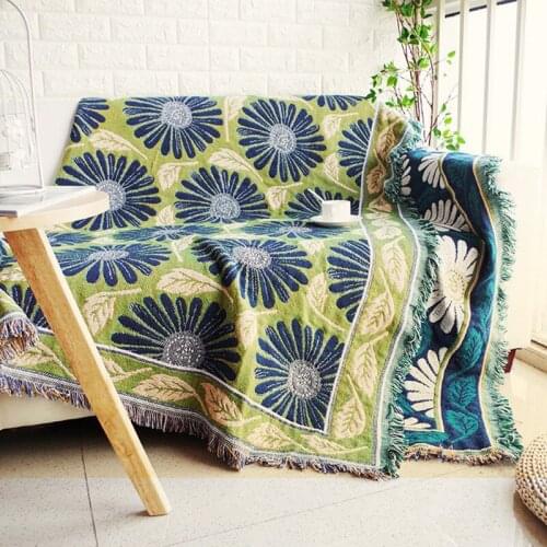 GY4049 Geometry Daisy Blanket Sofa Decorative Slipcover Stitching Rug Tapestry Carpet Home&Living