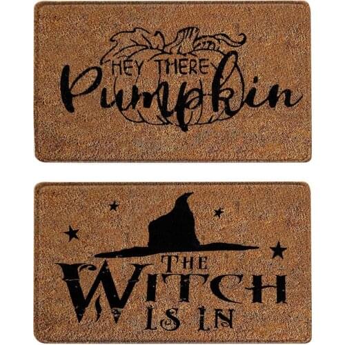 Halloween Doormat Carpet Floor Mat Halloween Door Mat Floor Door Mat Outdoor And Indoor Pumpkin Door Mat Home Textile