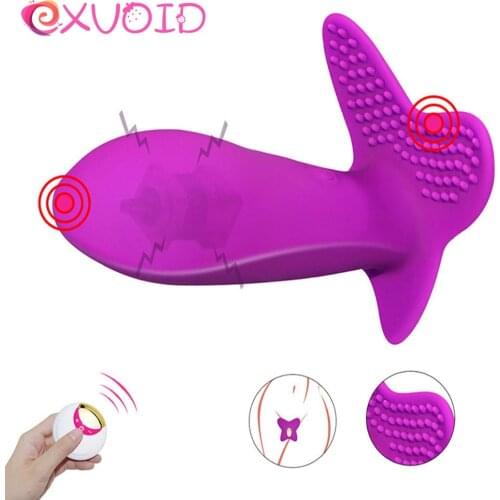 EXVOID Wearable Dildo Vibrator Wireless Remote Control Vibrating Panties Sex Toys For Women G Spot Orgasm Clitoris Massager