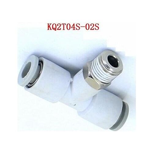 KQ2T04S-02S Male Branch Tee One-Touch Fitting Push In Connector Applicable Tube 4mm Port Size G1/4" KQ2T04S02S SMC Type