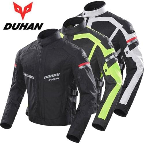 Summer Mesh Breathable Motorcycle Jacket pants DUHAN Men Motorbike Jackets Trousers Women Motocross Coat Clothes CE gear