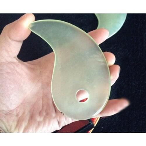 Gua sha tool Scrapping Gua Sha Board Massager Body Face Eyes Facial Spa Natural Jade Massage Beauty Guasha Tai Ji Bar Tool