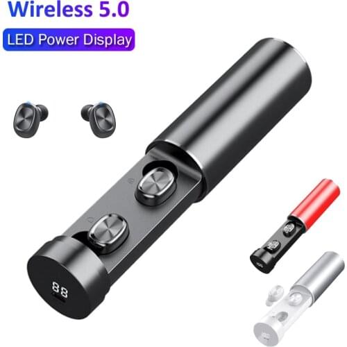 Earpieces LED Digital Display Inear TWS Touch Control Wireless 5.0 Earphone Wireles Earbuds Fone De with Mic Hifi Loseless Sound