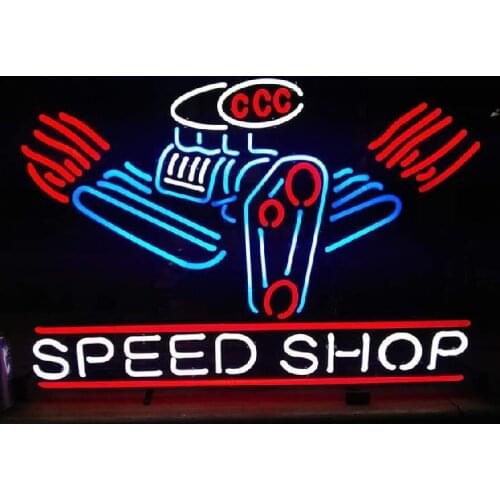 Neon Sign Car Guy Garage Neon Speed Shop Handcrafted REAL glass Neon Publicidad Neon Window Lights Neon Sign Pub Garage Bar Neon