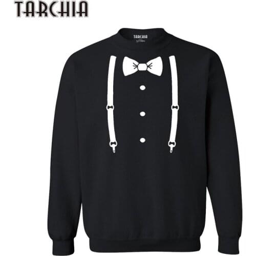 2021TARCHIA New Arrive Long Sweatshirts Male Hoodies And Sweatshirts Cool Printed Black Red Blue Grey Crewneck Sweatshirts Tops