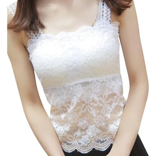 New Women Sexy Lace Bralette Bra Bustier Top Black Cropped Blusas Vest Tank Tops Camisole haut femme