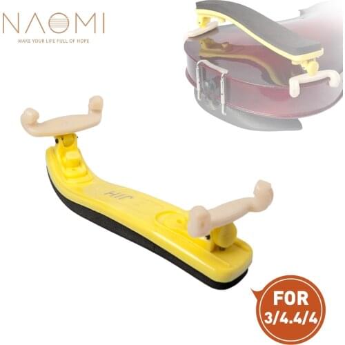 NAOMI Violin Shoulder Rest 3/4 4/4 Violin Shoulder Rest Plastic+Foam+Rubber Pad Comfortable Use