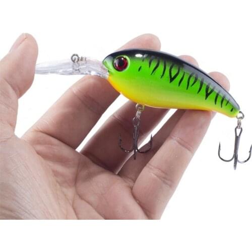 HiUmi 14.5g 10cm Crankbait Fishing Wobblers Hard bait Bass Spinner Fishing Lures 7 Colors Pesca fishing Tackle Accessories
