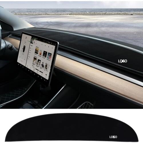 For Tesla MODEL 3 Dustproof Dashmat Carpet Dash Mat Sun Shade Car Dashboard Cover Pad