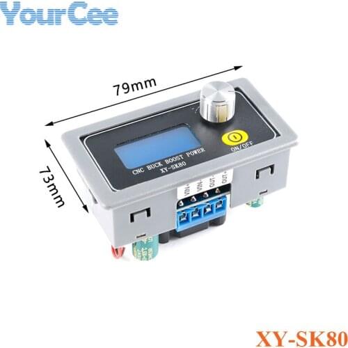 SK80 Adjustable Automatic Buck Boost Module DC CC CV Adjustable Regulated Digital Control Step Down Up Power Supply Module