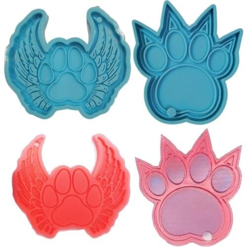 DIY Crafts Decorations Jewelry Pendant Epoxy Resin Mold Keychain Silicone Mould F3MF