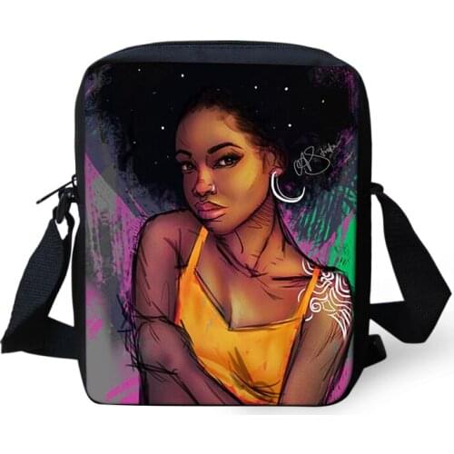 African Art School Bag Black Girls Student Kids Crossbody Backpack Teens Girl Soft Back Children Shoulder Bags Mochila 2021