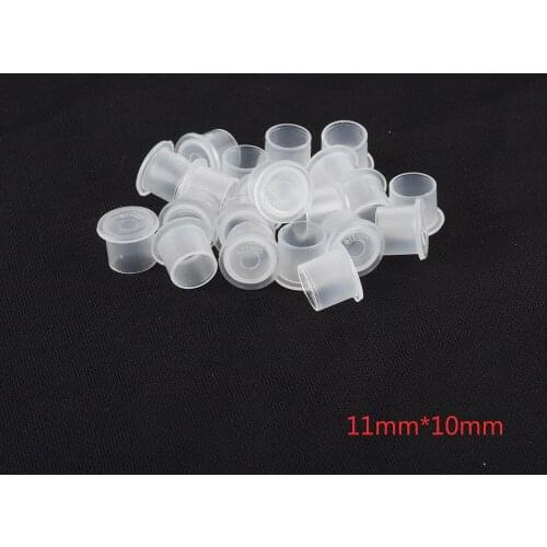 YILONG (White) 11*10mm 1000PCS Tattoo Ink Caps 1000 pcs Pigment Supplies Plastic Self-standing Ink Cups free shipping