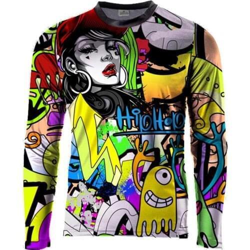 Ladys long Sleeve Summer Downhill Jersey Mountain Bike T-shirt MTB DH Maillot Bicycle Shirt Uniform women Cycling Clothing