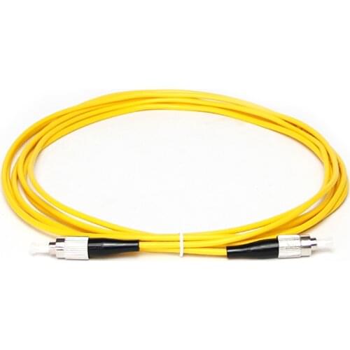 10pcs/lot FC-FC single core fiber jumper fiber optic cable 3 meters