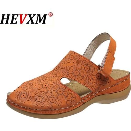 2021 Summer Women Sandals Solid Hollow Sandals Ladies Comfortable Elegant Fashion Plus Size Soft Beach Female Flat Shoes