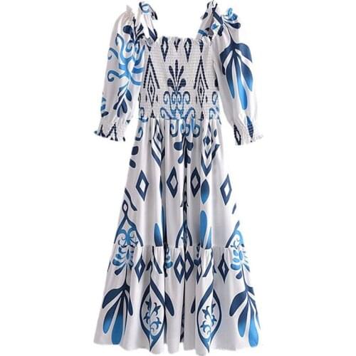 Aonibeier Off-the-shoulder Summer Dresses
