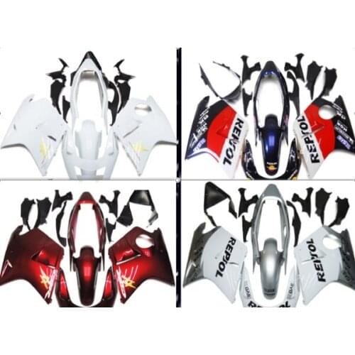 Km White Repsol For CBR1100XX 96 97 98 99 00 01 02 03 04 05 06 07 CBR1100 CBR 1100 XX 1996-2007 Fairing Kit Injection molding