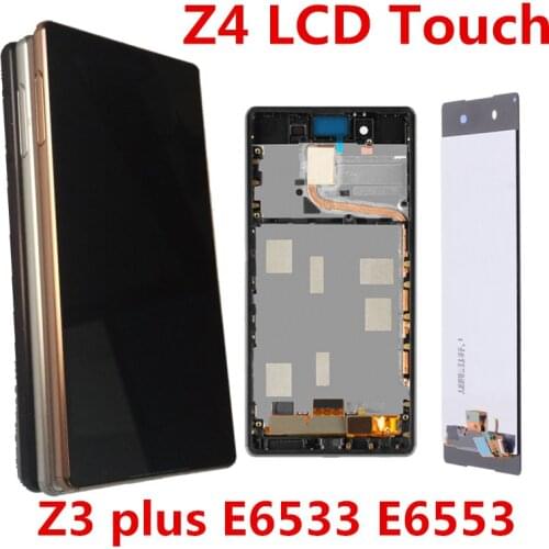 For Sony Xperia Z3 Plus Display E6553 E6533 E5663 LCD Display Touch Screen Digitizer Assembly For Sony Z4 Z3+ lcd