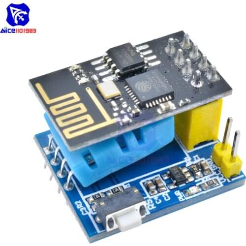 Diymore ESP8266 ESP-01 Serial Wireless WIFI Transceiver Module DHT11 Temperature Humidity Sensor Adapter Home IOT for Arduino