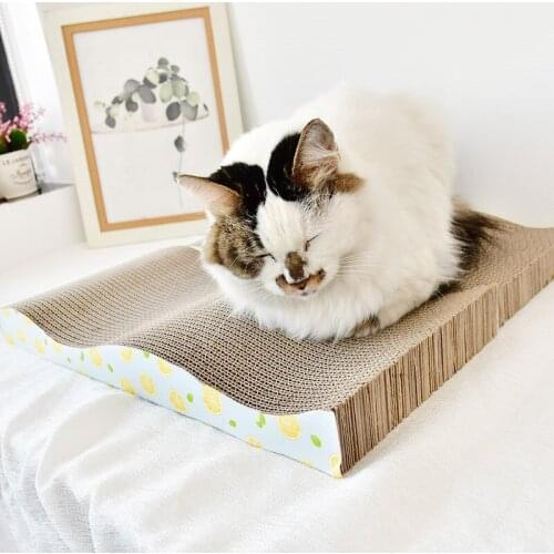Cat Scratcher Scratch Board Scratch Pad for Kittens Cat Scratching Pet Products with Catnip Kitten Corrugated Paper