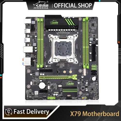 JINGSHA X79 Turbo Motherboard LGA2011 ATX USB3.0 SATA4 PCI-E 16X NVME M.2 SSD Support REG ECC Memory And Xeon E5 Processor