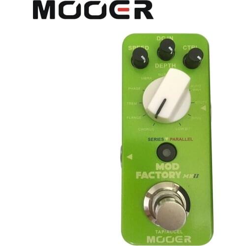 MOOER MME2 MOD FACTORY MKII Multi Modulation Effect Pedal 11 Modulation Effects Tap Tempo True Bypass Full Metal Shell