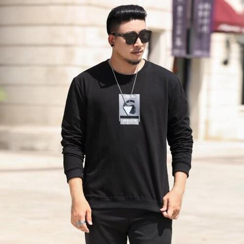 T Shirt Men 2020 Casual T-shirt Print Long Sleeve Men Cotton T-shirt Slim Fit Large Size 8xl 7xl 6xl New 100% Cotton Youth