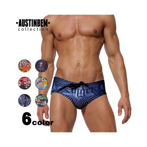 2019 Mens Low Waist Swimming Trunks Waterproof Bathing Suit Man Diving Swimsuit Sexy Gay Briefs Breathable Summer Beach Shorts