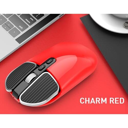 Wireless Mouse Computer Mouse Gamer Bluetooth 5.1+2.4G Dual Mode Rechargeable Optical Mice Ergonomic Gaming Mouse For PC Laptop