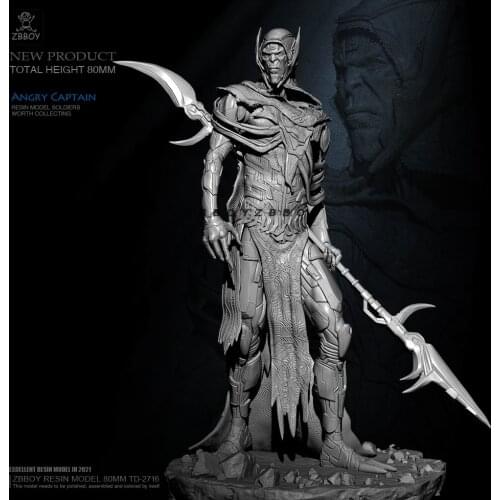 80mm Resin model kits DIY figure toy self-assembled TD-2716