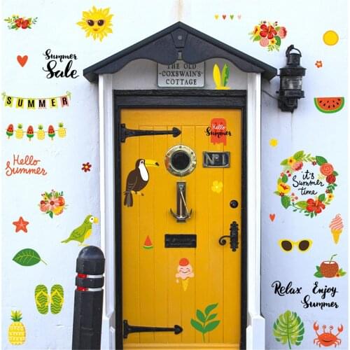 Window Sticker Summer PVC Window Durable Reusable Decoration Home Decoration Children Nursery Room Decoration 2021