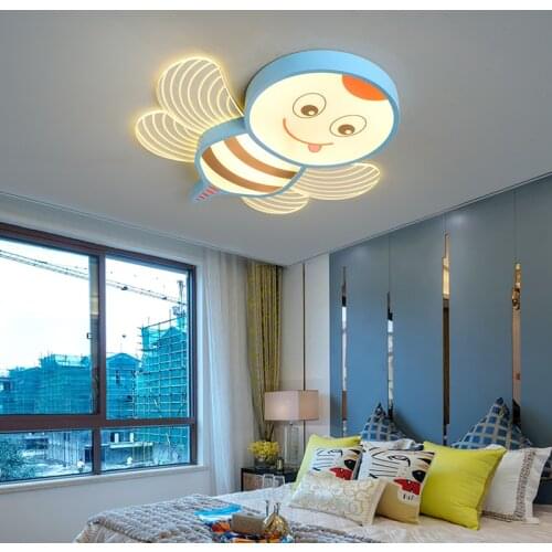 Nordic home decoration childrens lamp bedroom decor led lamp lights for room dimmable ceiling light lamparas indoor lighting