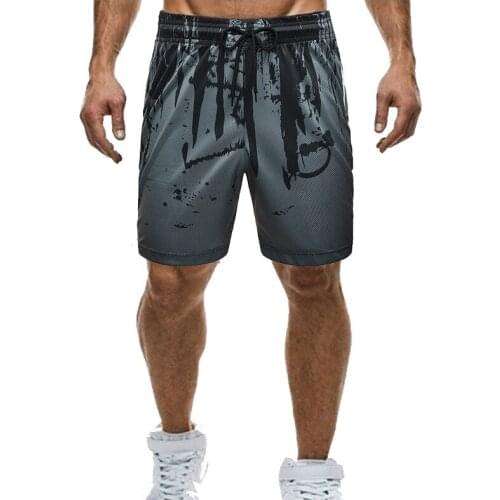 New Camouflage Printed Sports Shorts Male Hiphop Loose Personality Straight Wild Quick-drying Breathable Running Training Shorts