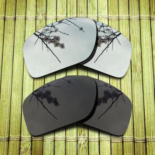 Polarized Replacement Lense For-Oakley Big Taco Sunglasses Frame True Color Mirrored Coating - Chrome & Black Combine Options