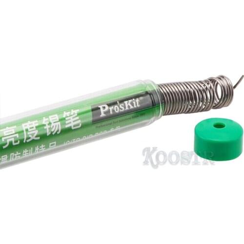 ProsKit 9S001 Lead-Free Soldering Solder Wire High Brightness Tin Pen 1.0mm Solder Tube Dispenser For SMD Motherboard Soldering