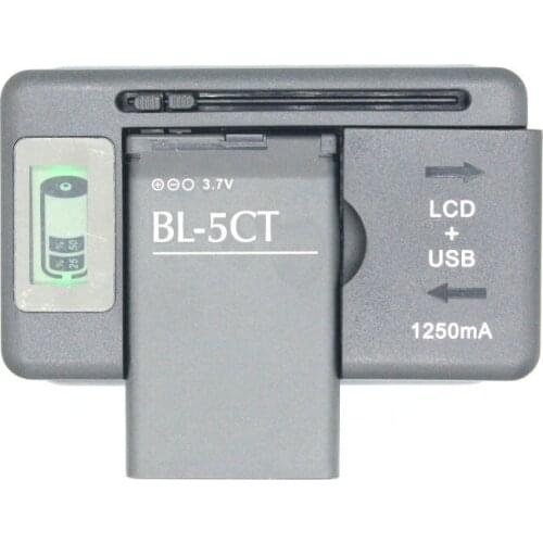 Ciszean 1050mAh BL-5CT BL 5CT BL5CT Replacement Battery + LCD Charger For Nokia 5220 5220XM C6-01 C3-01 C3-01m 6730 C5 6330