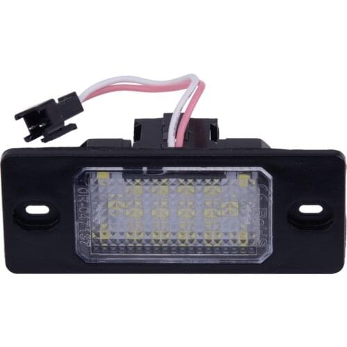 DWCX 12V-30V 18 LED Car License Light Plate Fit for VW Golf MK4 MK5 Jetta Bora Passat Tiguan Porsche Cayenne 6000-6500K 128LM