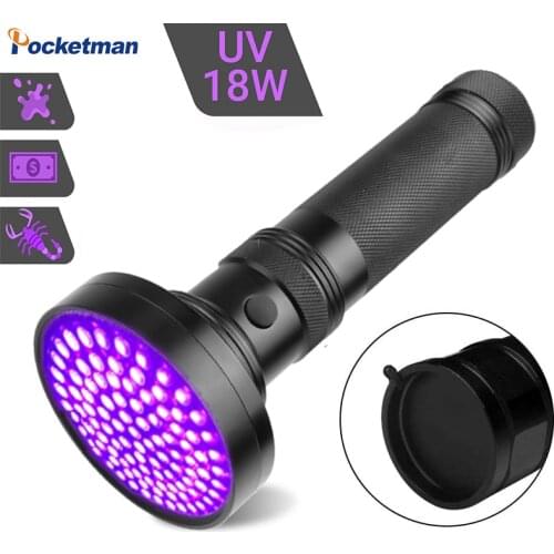 100 LED UV Light Purple Light Ultra Violet 51LED 21LED 12LED UV LED Flashlight 395-400nm LED Torch Lamp For Safety Detection